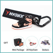 Load image into Gallery viewer, New Handmade 3D AJ Key ChaiAir Mini Jordan Sneakers Model Key chain