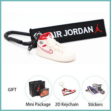 Load image into Gallery viewer, New Handmade 3D AJ Key ChaiAir Mini Jordan Sneakers Model Key chain