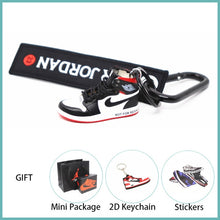 Load image into Gallery viewer, New Handmade 3D AJ Key ChaiAir Mini Jordan Sneakers Model Key chain
